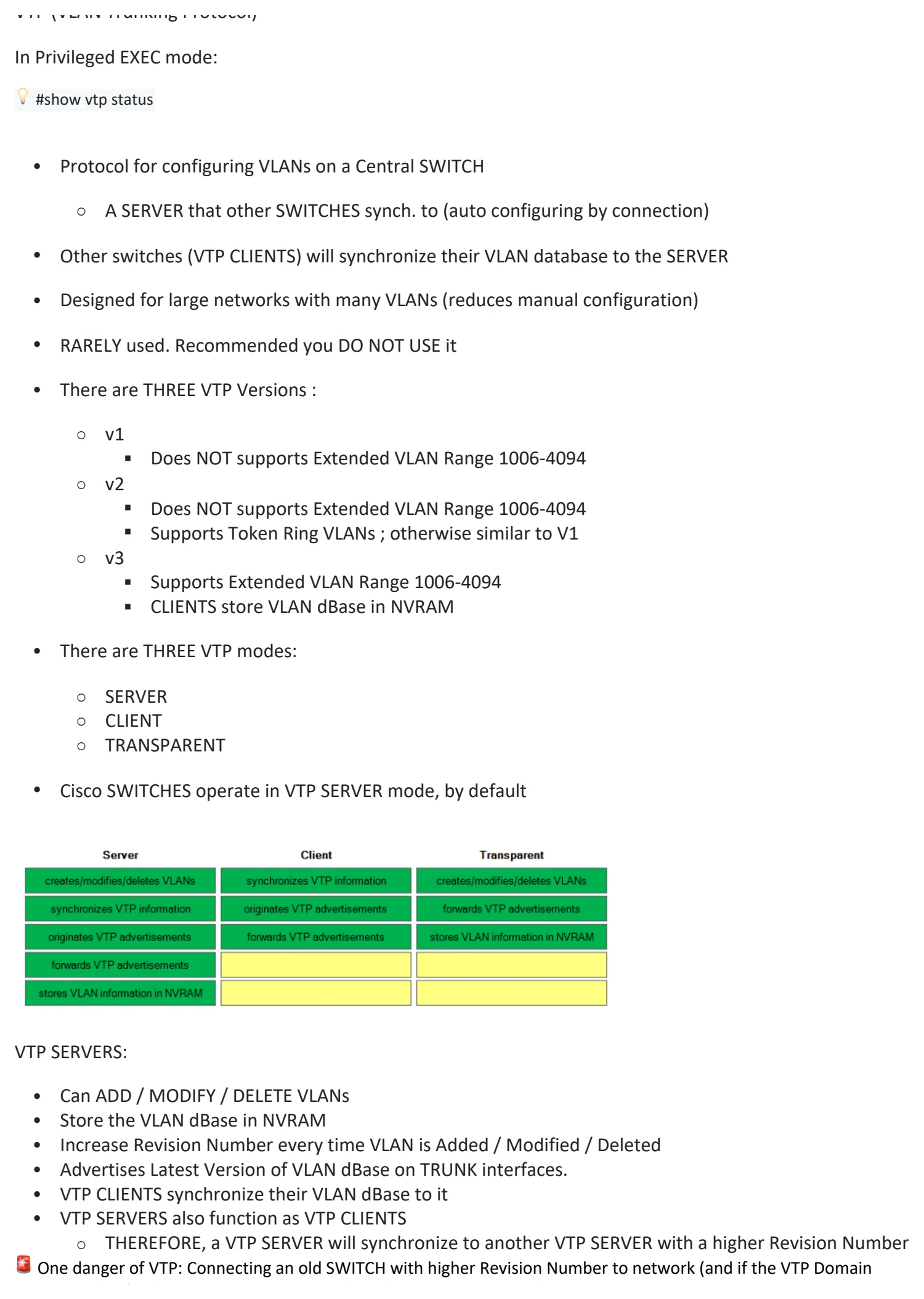 Original OneNote notes: DTP / VTP (Not in Syllabus), page 3. Text version follows below.