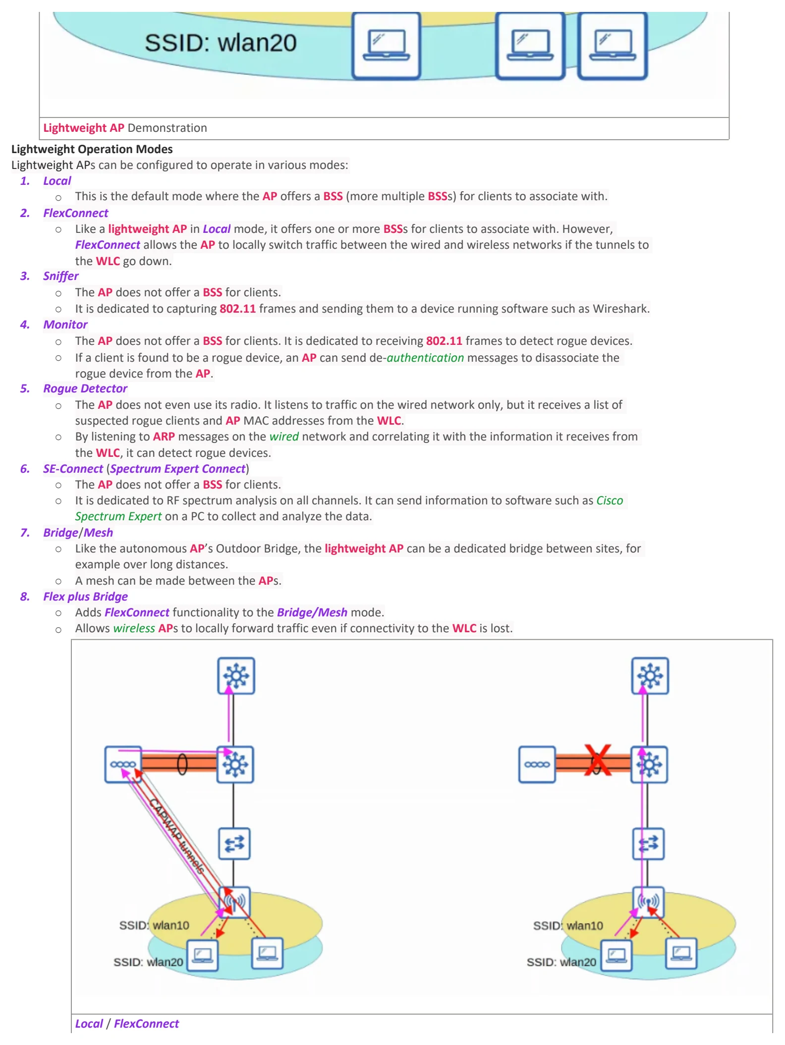 Original OneNote notes: Wireless Architectures, page 5. Text version follows below.